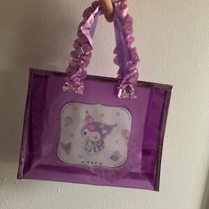 Sanrio Kuromi clear mini tote